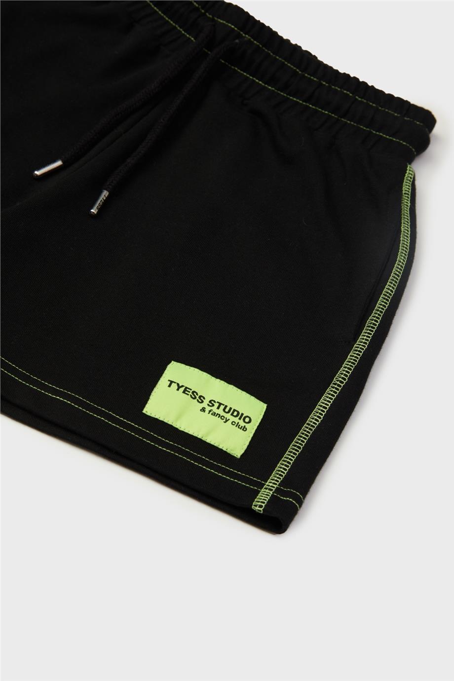 Tyess Kız Çocuk Siyah Şort