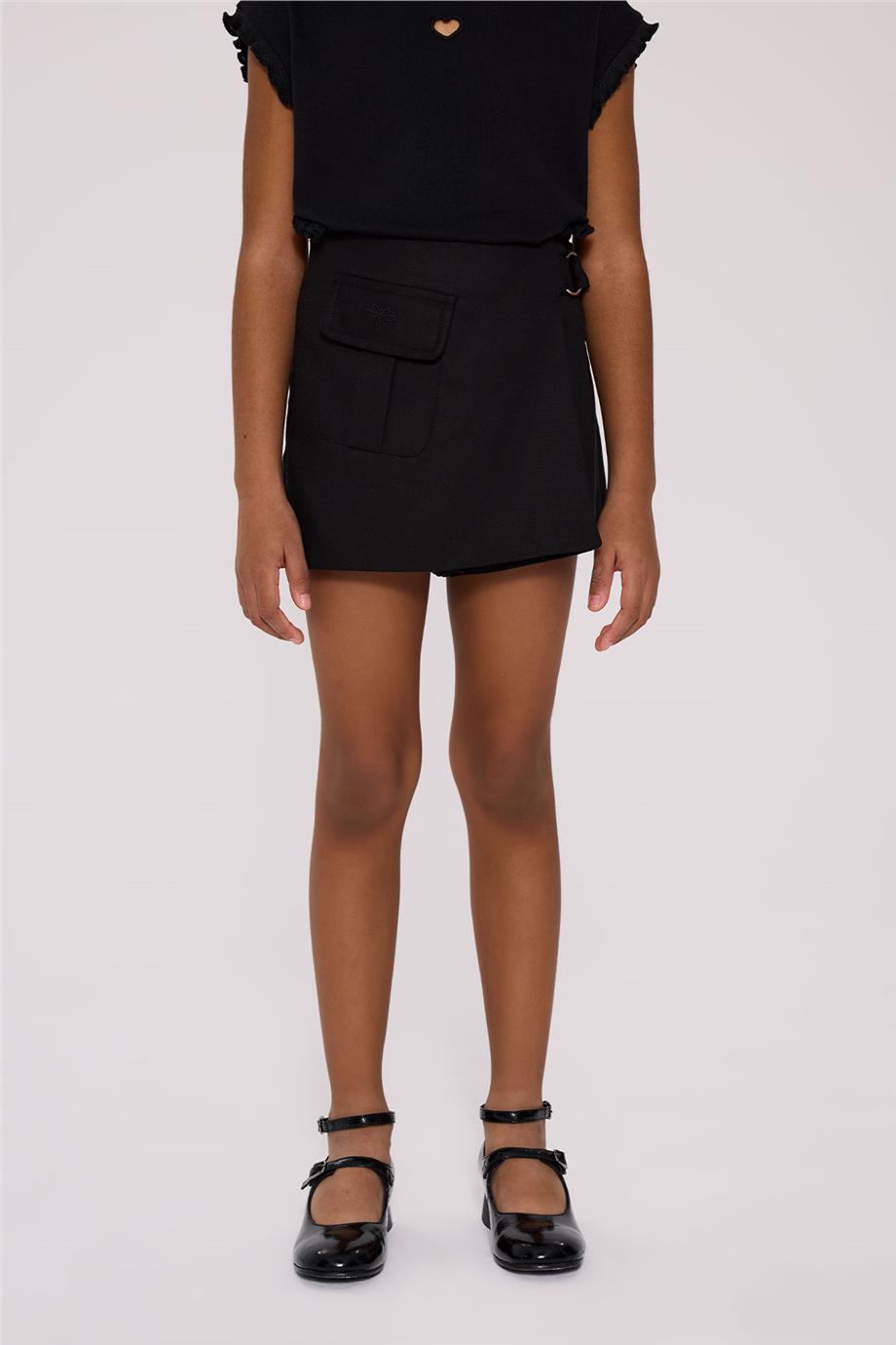 Tyess Kız Çocuk Siyah ŞortTyess Kız Çocuk Siyah Şort