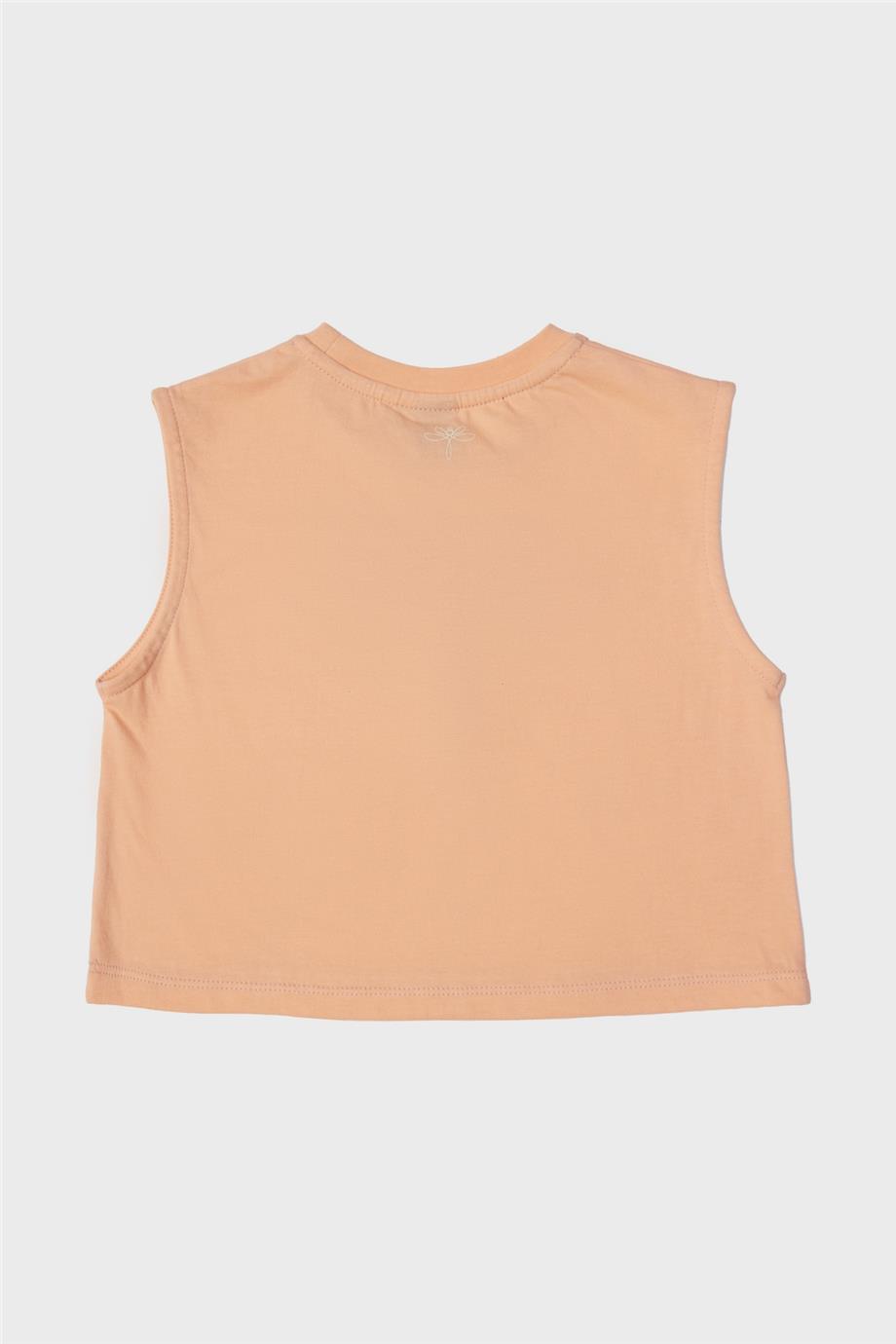 Tyess Kız Çocuk Somon T-Shirt