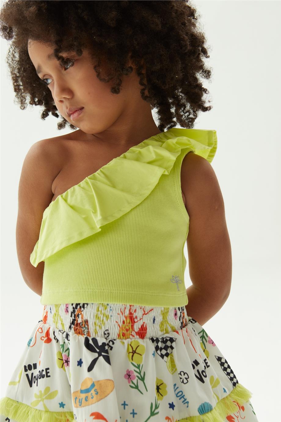 Tyess Kız Çocuk Yeşil Bluz