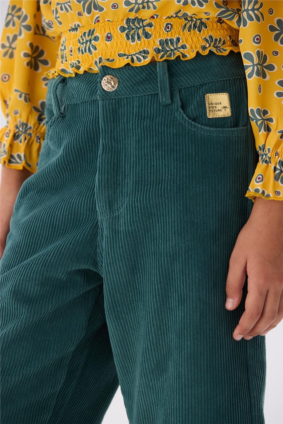 Tyess Kız Çocuk Yeşil Pantolon