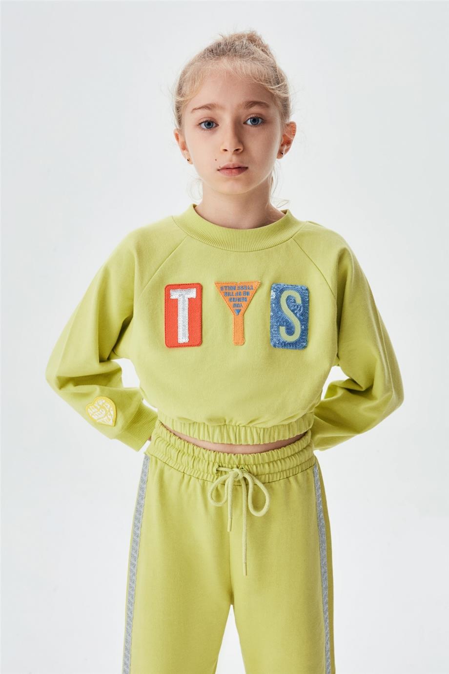 Tyess Kız Çocuk Yeşil S-Shirt