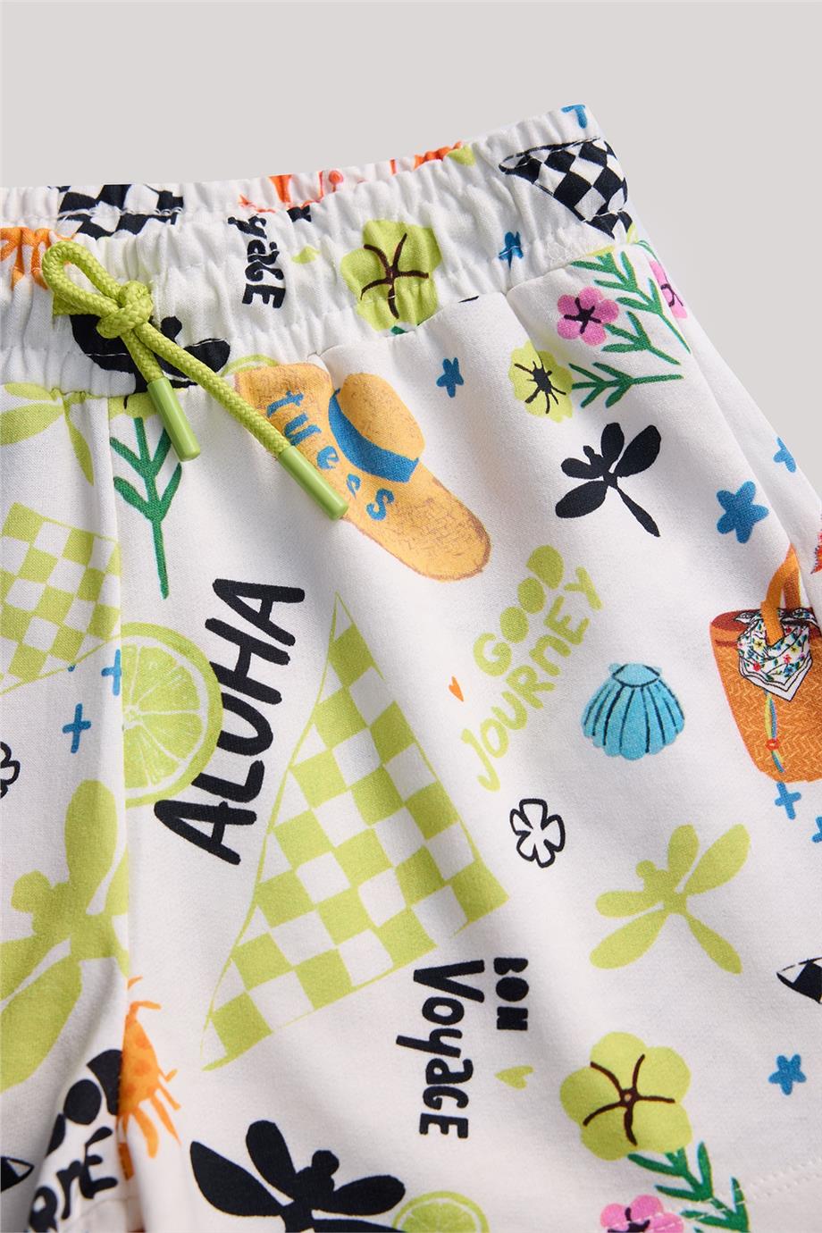 Tyess Kız Çocuk Yeşil Şort