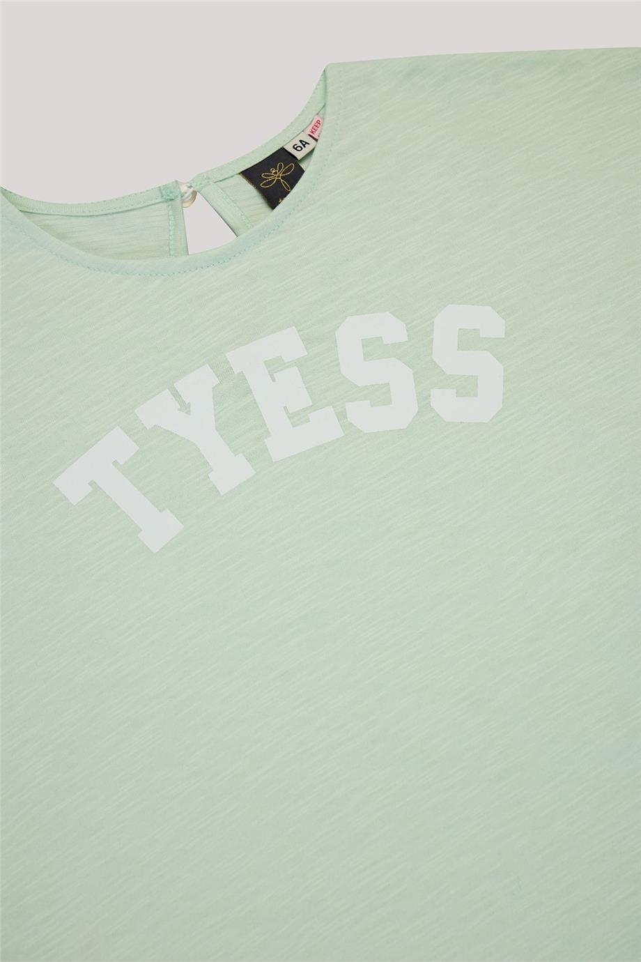 Tyess Kız Çocuk Yeşil Tshirt