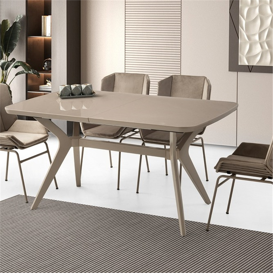 160+30*90 ANKA HG CAPPİCİNO MASA + 4 YONCA SANDALYE TAKIMI