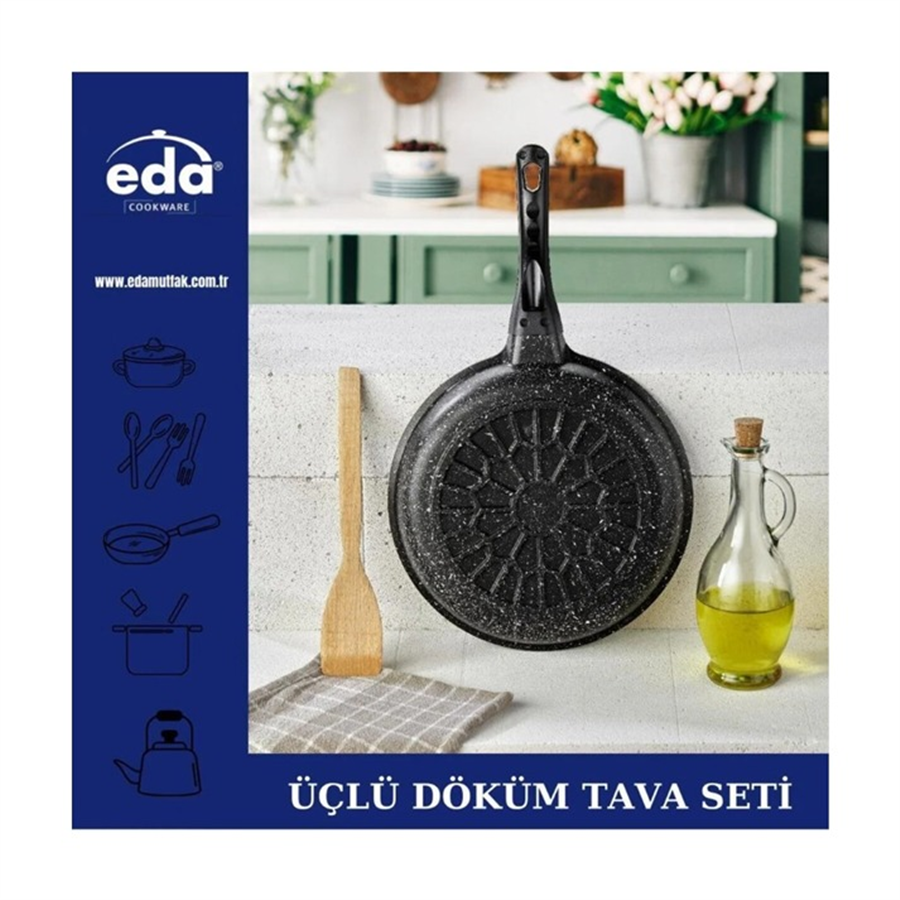 EDA ZK-902 3LÜ DÖKÜM TAVA