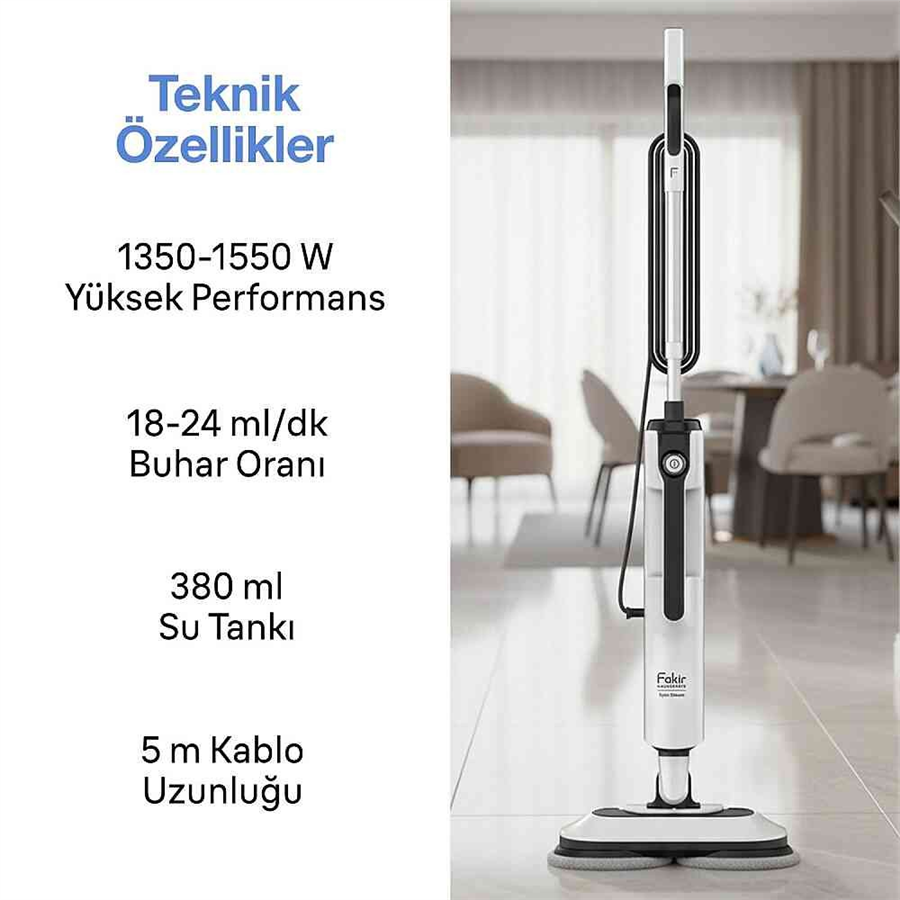 FAKİR SPIN STEAM BUHARLI SÜPÜRGE
