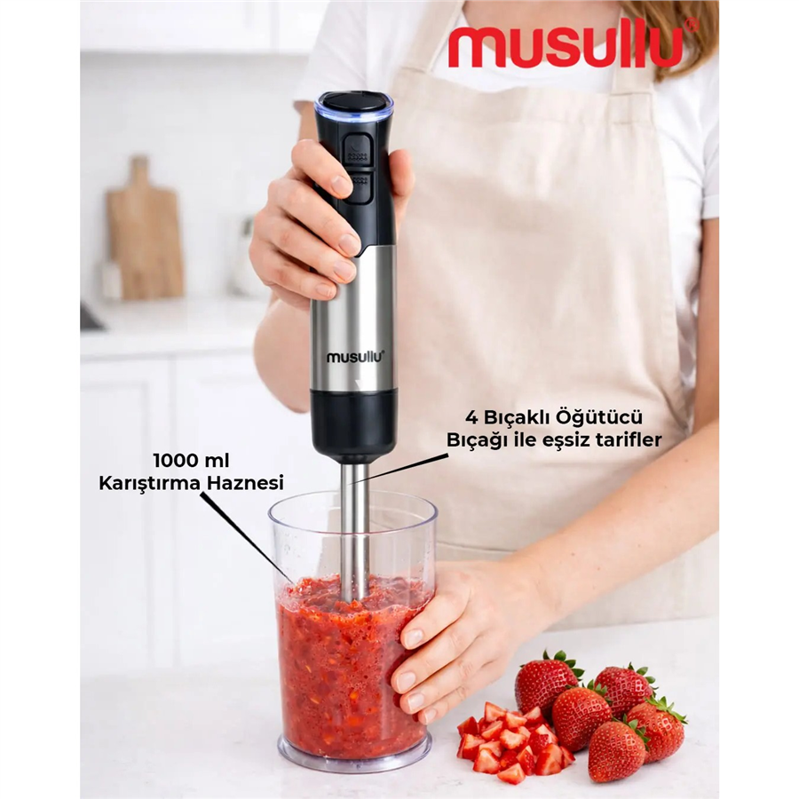 MUSULLU BLENDER SET MSL-2032 SİYAH
