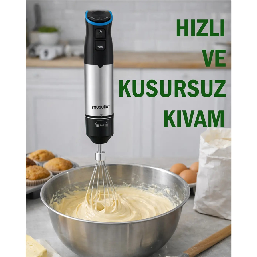 MUSULLU BLENDER SETİ MSL-2033 SİYAH