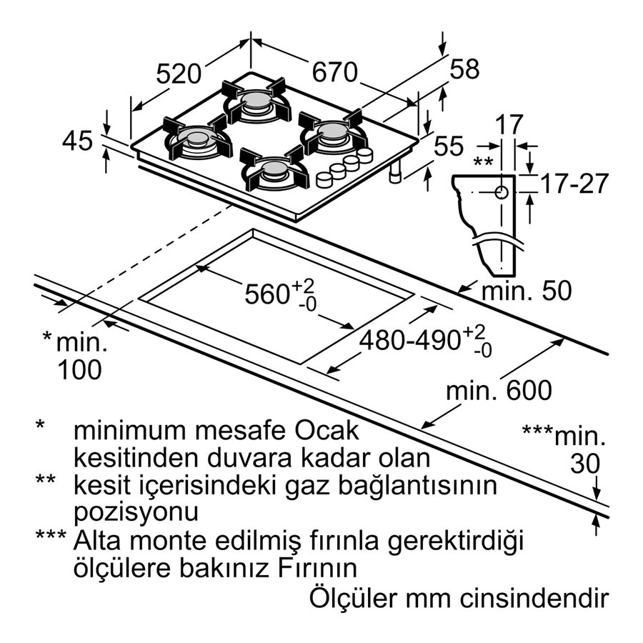 PROFİLO OO37P2O10D OCAK
