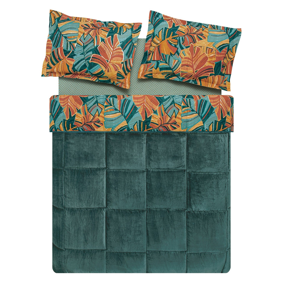 YATAŞ PUFFY ELODY THREEFY SET - PETROL