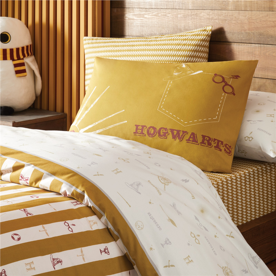 YATAŞ PUFFY HARRY POTTER SNITCH RANFORCE NEVRESİM TAKIMI - SARI