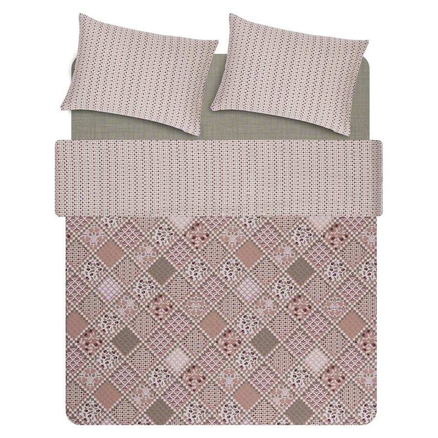 YATAŞ PUFFY HOLMEN POLYCOTTON NEVRESİM TAKIMI - KİREMİT