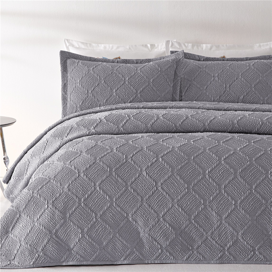 YATAŞ PUFFY JULİAN YATAK ÖRTÜSÜ SET - FÜME