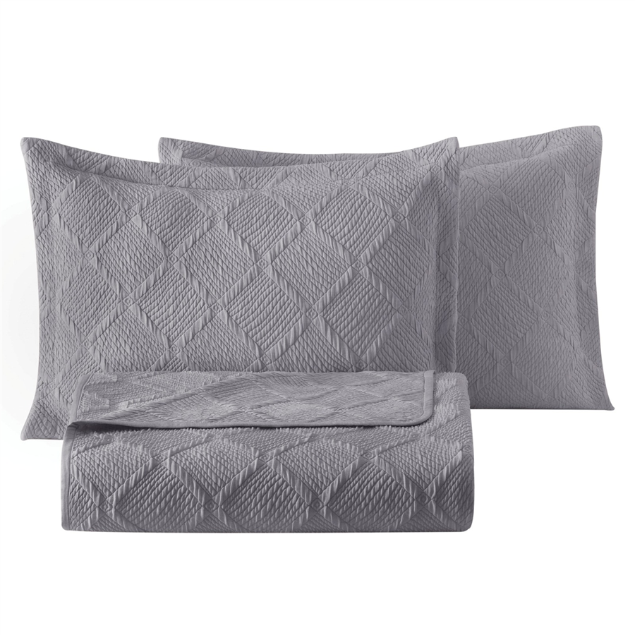 YATAŞ PUFFY JULİAN YATAK ÖRTÜSÜ SET - FÜME