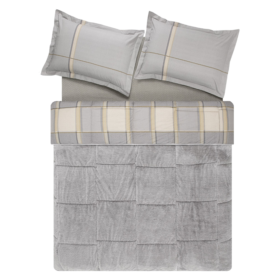 YATAŞ PUFFY LEONİ THREEFY SET - GRİ