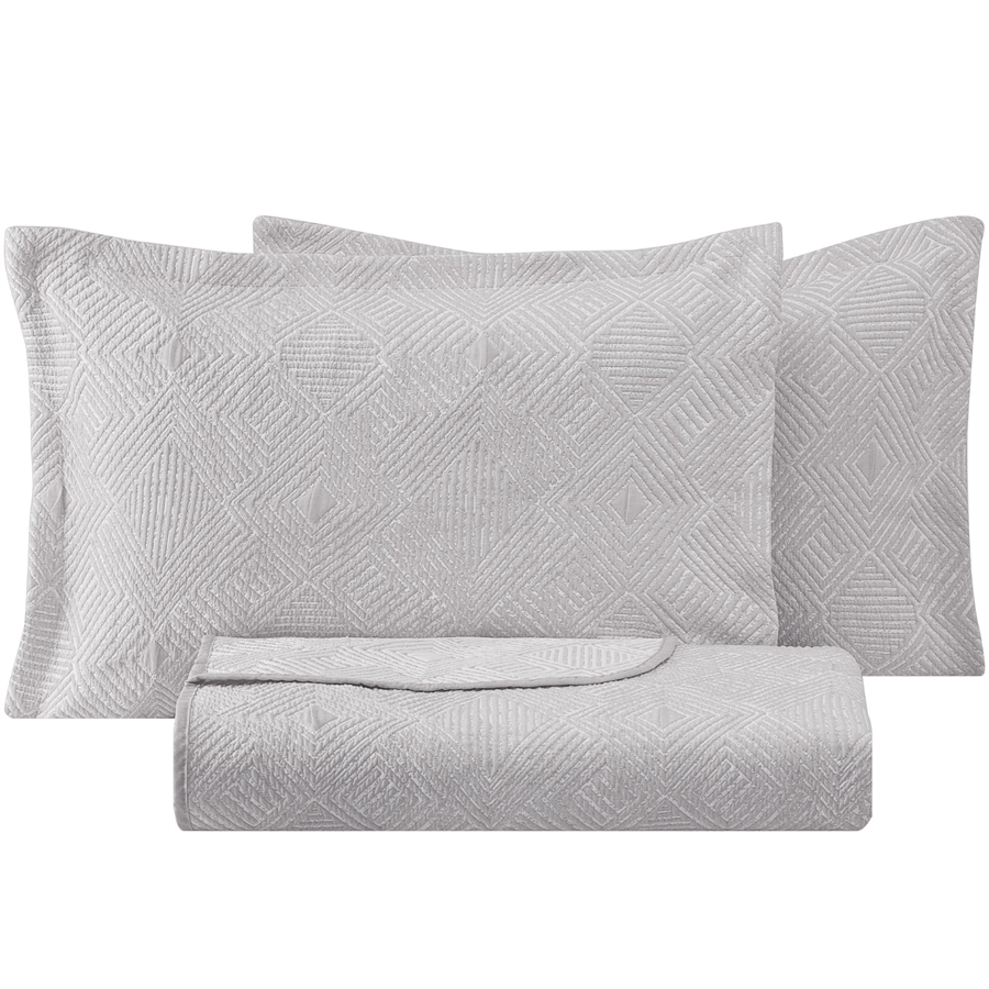 YATAŞ PUFFY SHAY YATAK ÖRTÜSÜ SET - GRİ