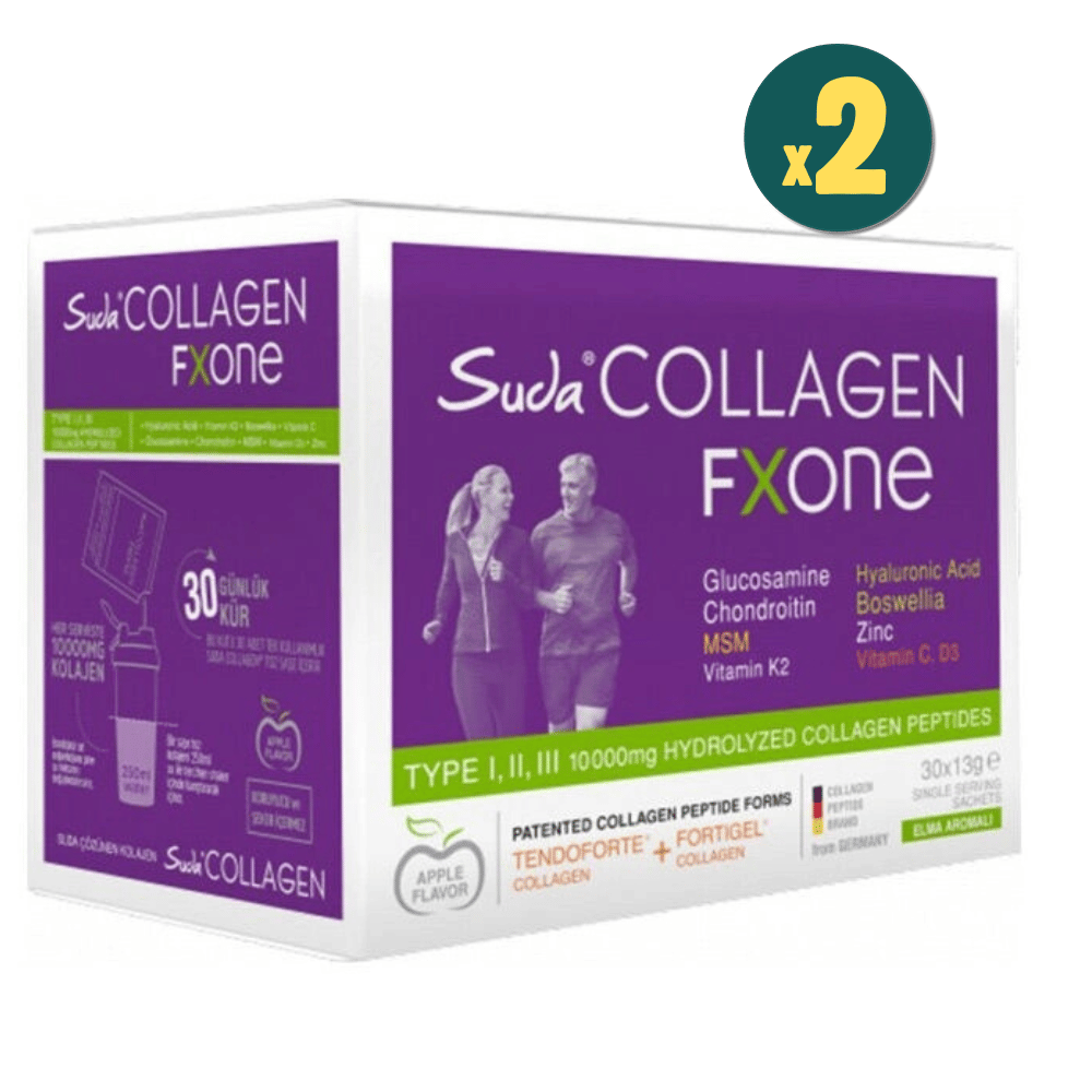  Suda Collagen Fxone Apple 13 gr x 30 Saşe 2 Adet Fiyatları - Modern Eczane