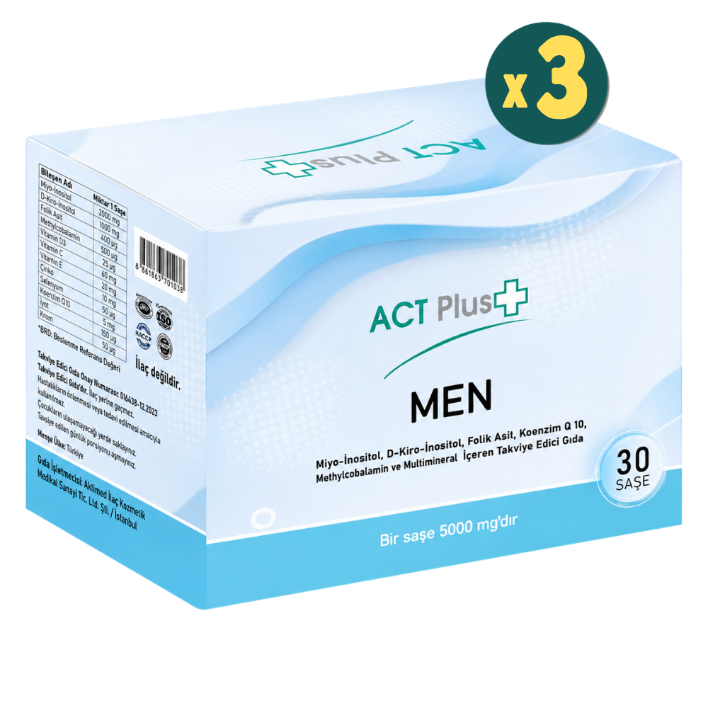 ACT Plus Men 30 Saşe 3 Adet Fiyatları Modern Eczane