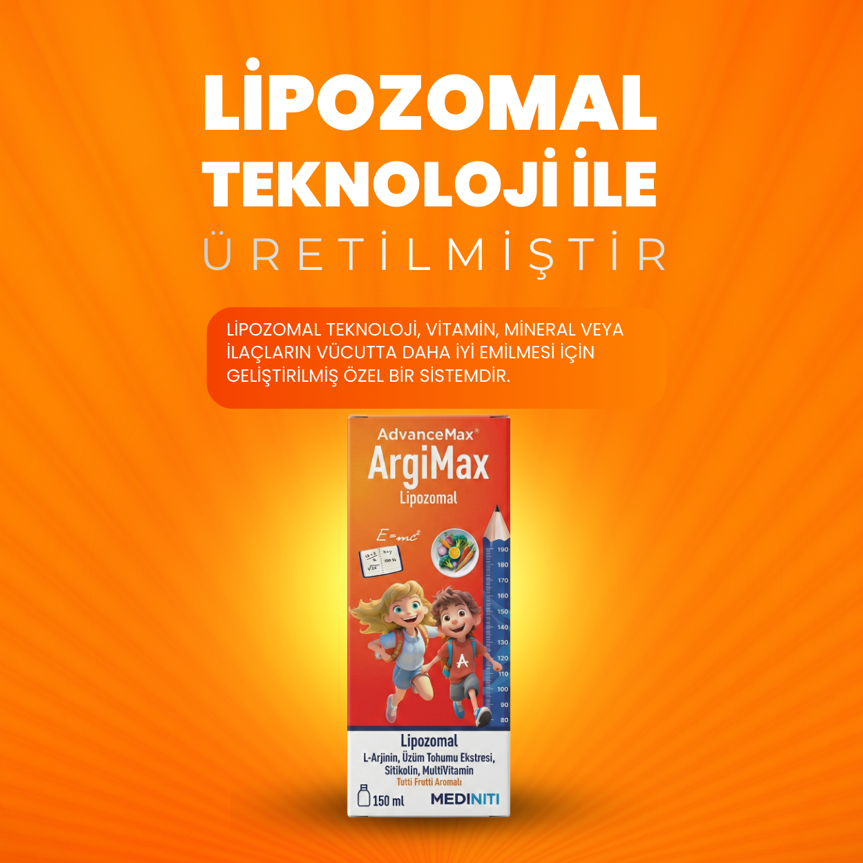 Advancemax Argimax Lipozomal Sıvı 150 ml Fiyatları - Modern Eczane