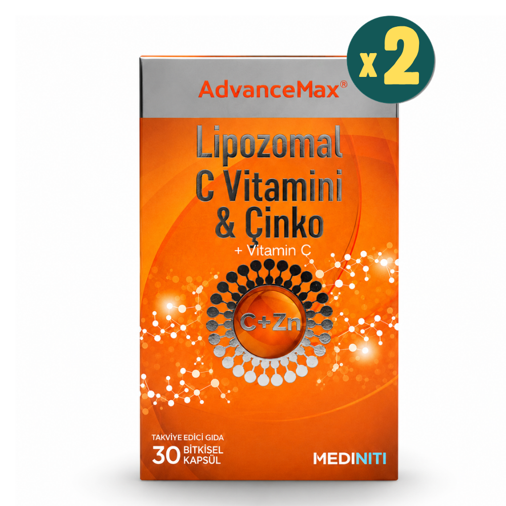 Advancemax Lipozomal C Vitamini & Çinko 30 Kapsül 2 Adet Fiyatları - Modern Eczane