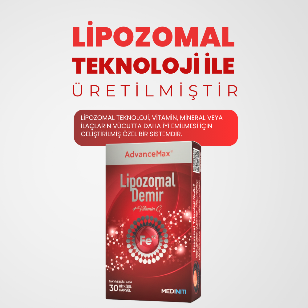AdvanceMax Lipozomal Demir 30 Kapsül Fiyatları - Modern Eczane