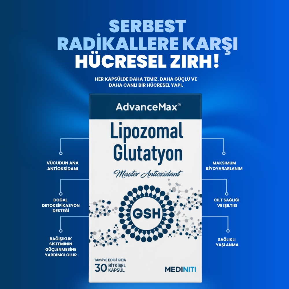 Advancemax Lipozomal Glutatyon 30 Kapsül Fiyatları - Modern Eczane