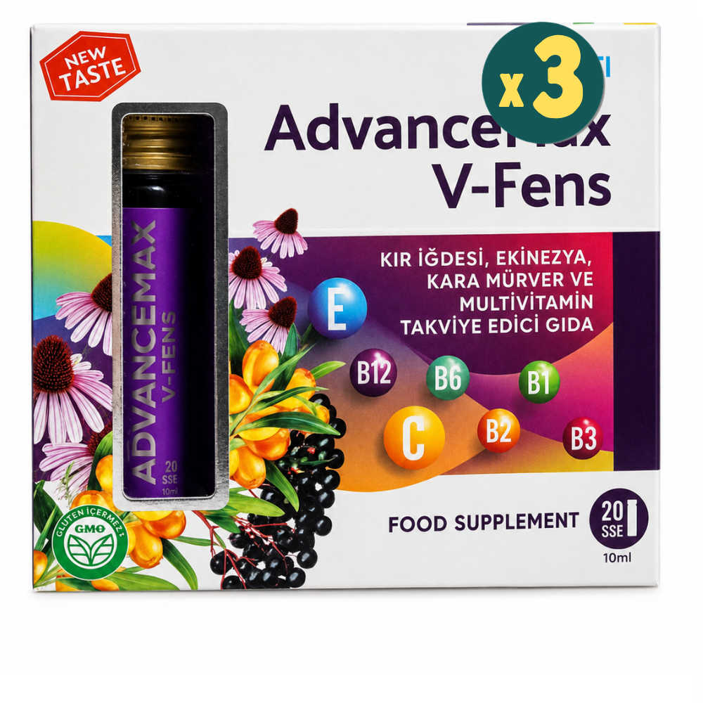Advancemax V-fens Multivitamin 10 ml x 20 Shot 3 Adet Fiyatları - Modern Eczane