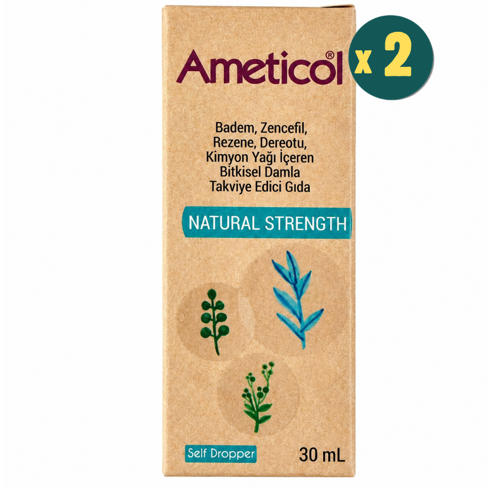 Ameticol Natural Strength Bitkisel İçerikli Damla 30 ml 2 Adet Fiyatları - Modern Eczane