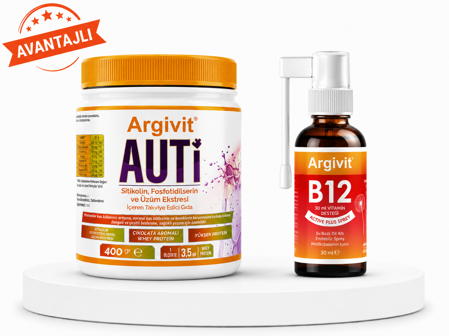 Argivit Auti 400 gr & Argivit B12 Active Plus Sprey Fiyatları - Modern Eczane