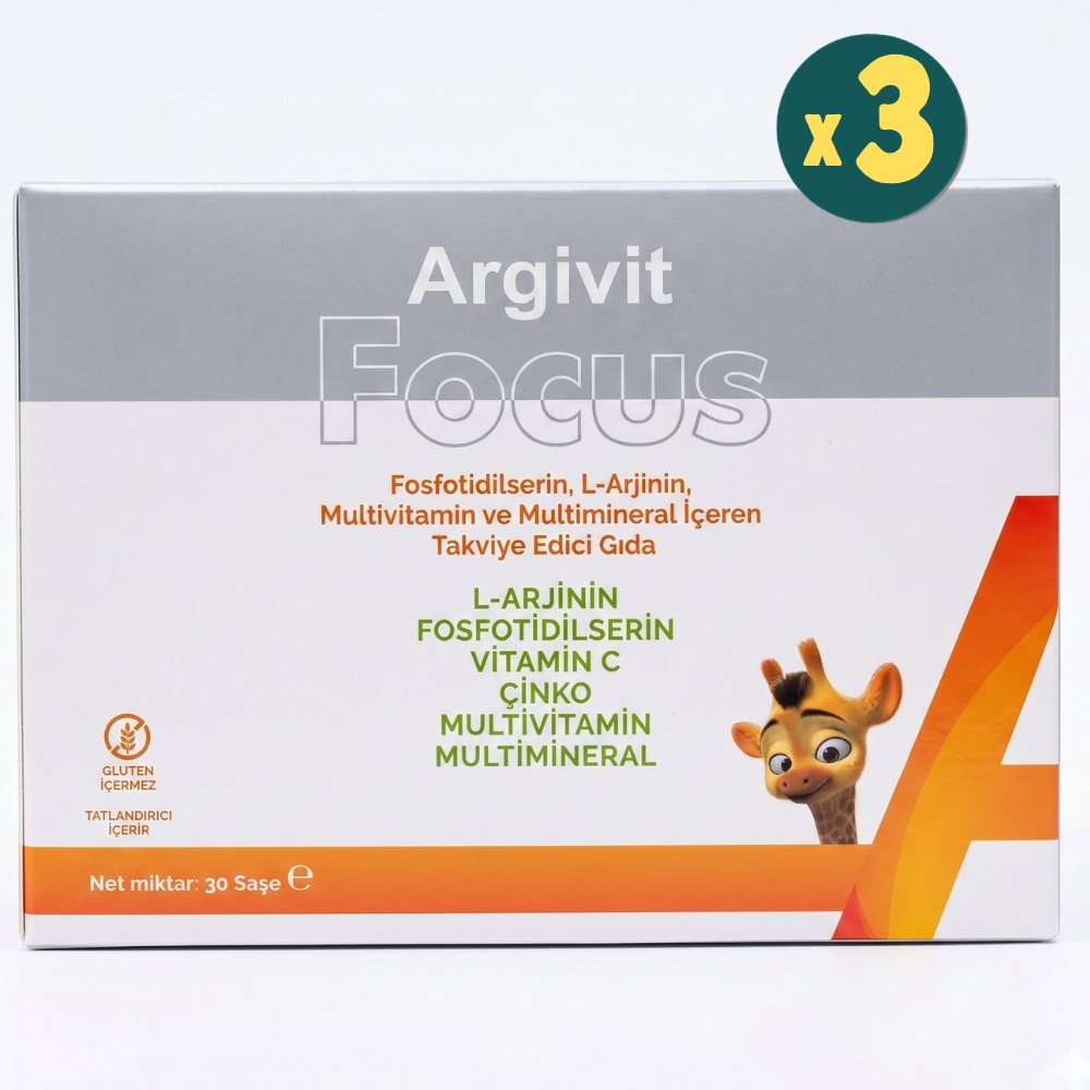 Argivit Focus 30 Saşe 3 Adet Fiyatları - Modern Eczane