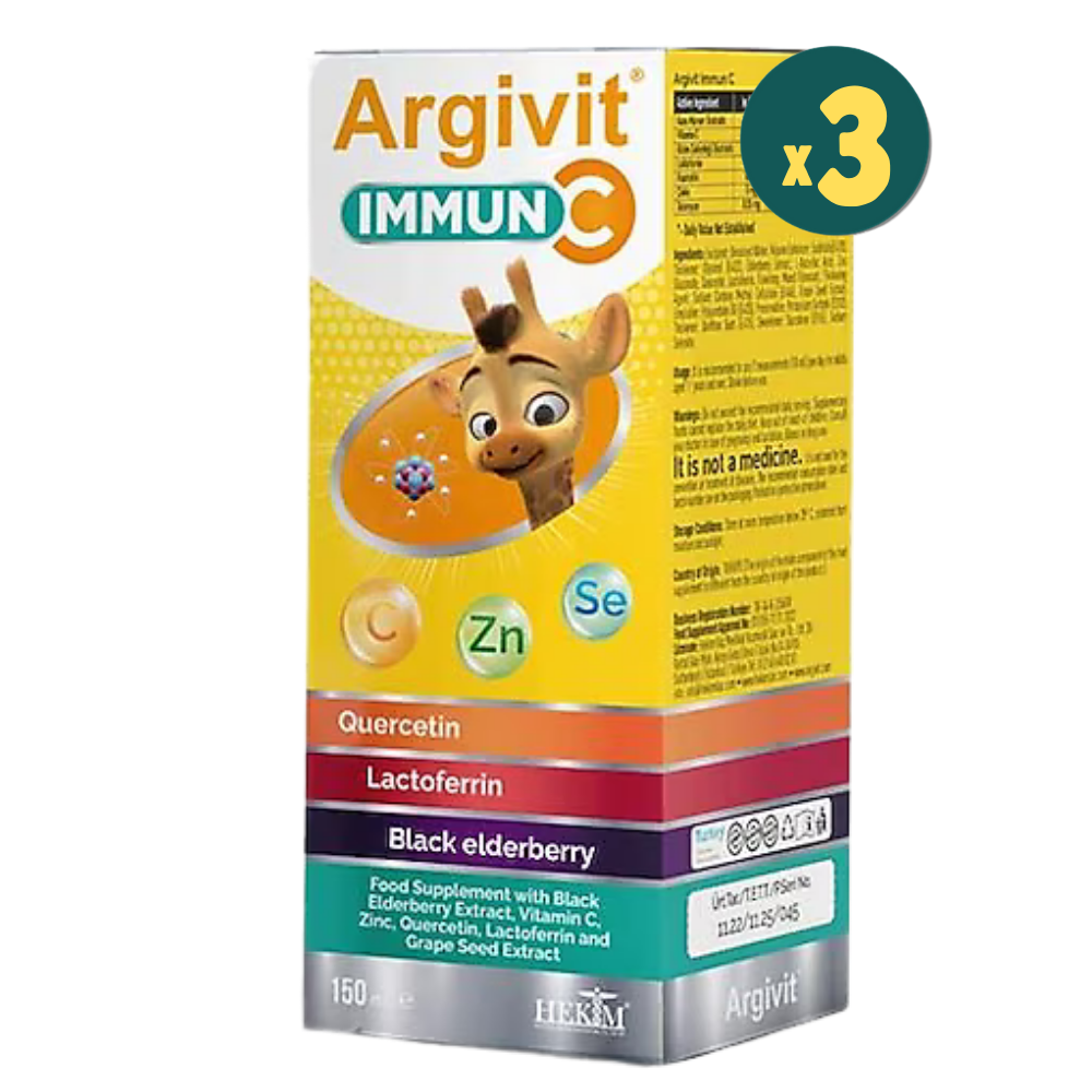 Argivit Immun C Şurup 150 ml 3 Adet Fiyatları - Modern Eczane