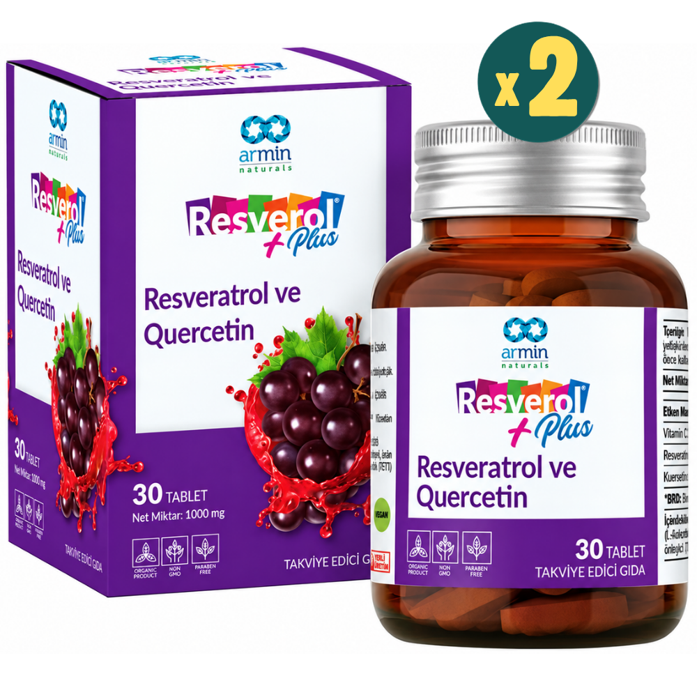 Armin Resverol Plus Quercetin 30 Tablet 2 Adet Fiyatları - Modern Eczane