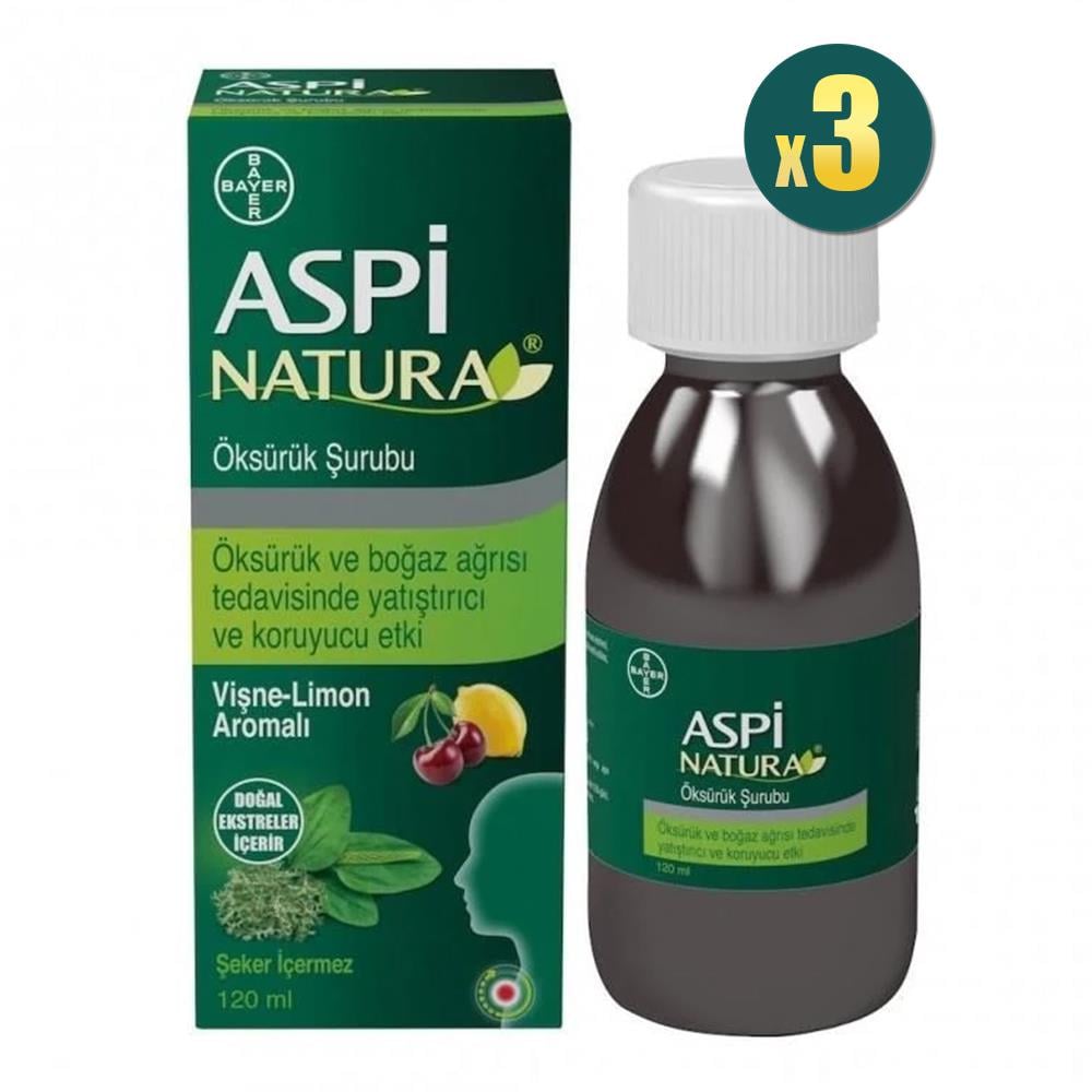 Aspinatura Vişne ve Limon Öksürük Şurubu 120 ml 3 adet Fiyatları - Modern Eczane