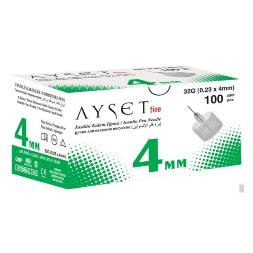 Ayset Fine İnsülin İğnesi 32G 0.23 x 4mm Fiyatları - Modern Eczane