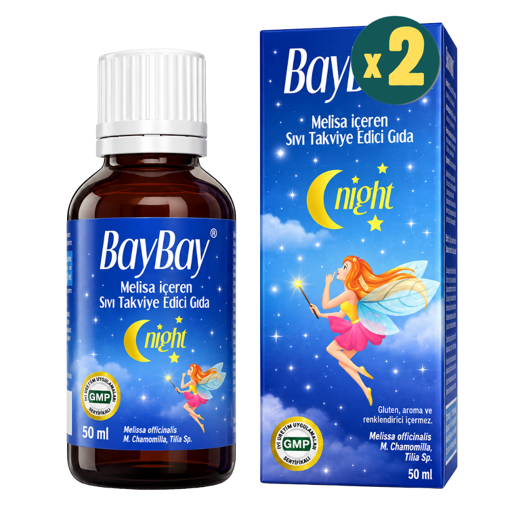 Baybay Night Melisa İçeren Bitkisel Damla 50 ml 2 Adet Fiyatları - Modern Eczane