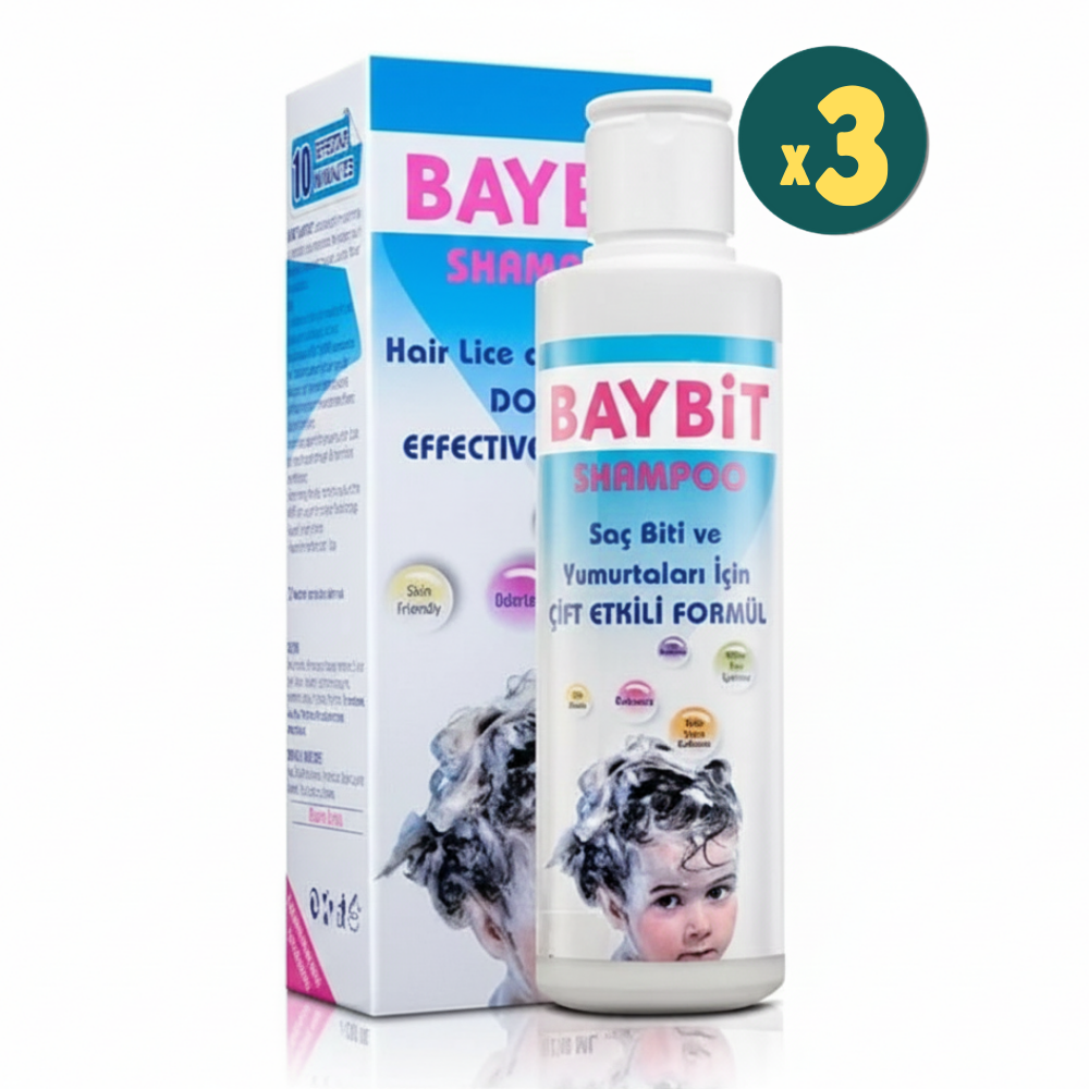 Baybit Bit Şampuanı 200 ml 3 Adet Fiyatları - Modern Eczane