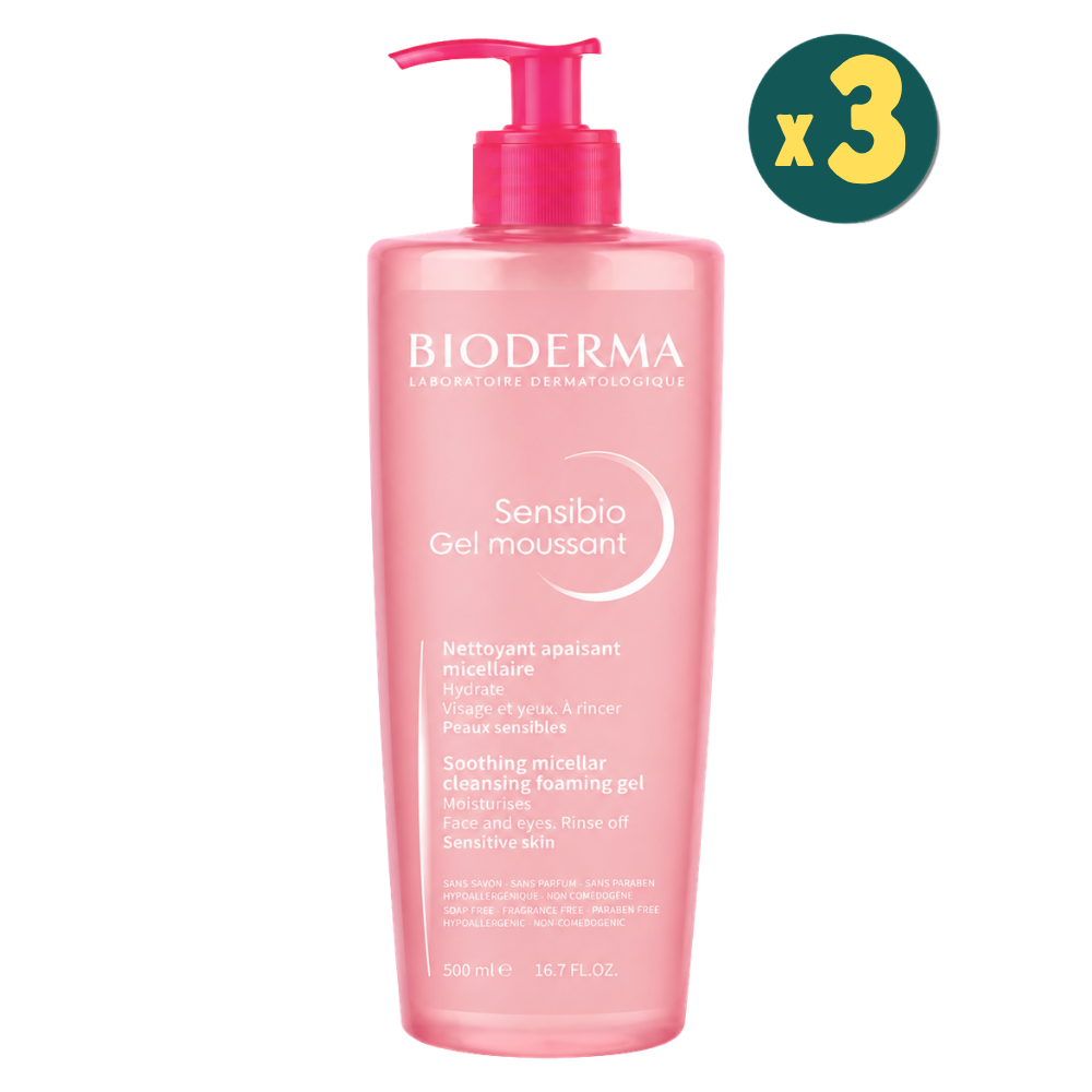 Bioderma Sensibio Foaming Gel 500 ml 3 Adet Fiyatları - Modern Eczane