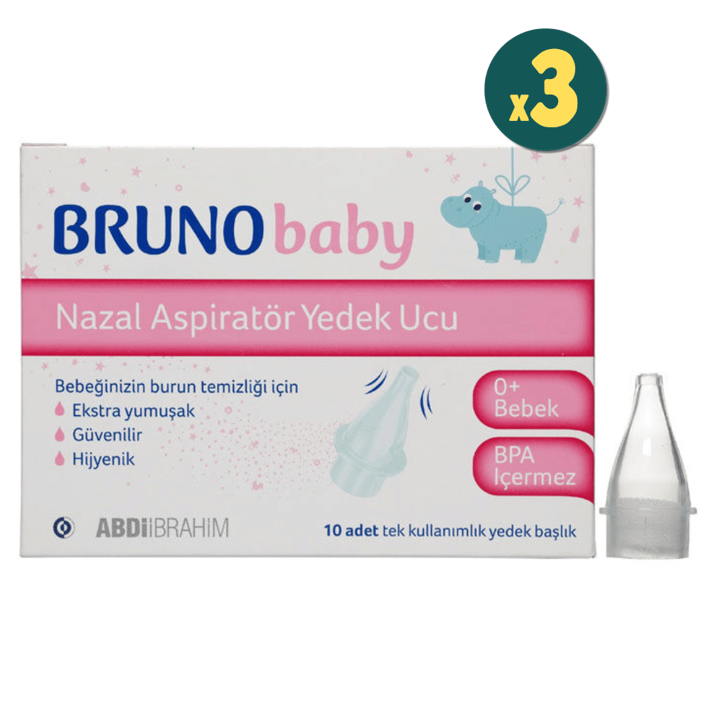 Bruno Baby Nazal Aspiratör Yedek Ucu 10'lu 3 Adet Fiyatları - Modern Eczane