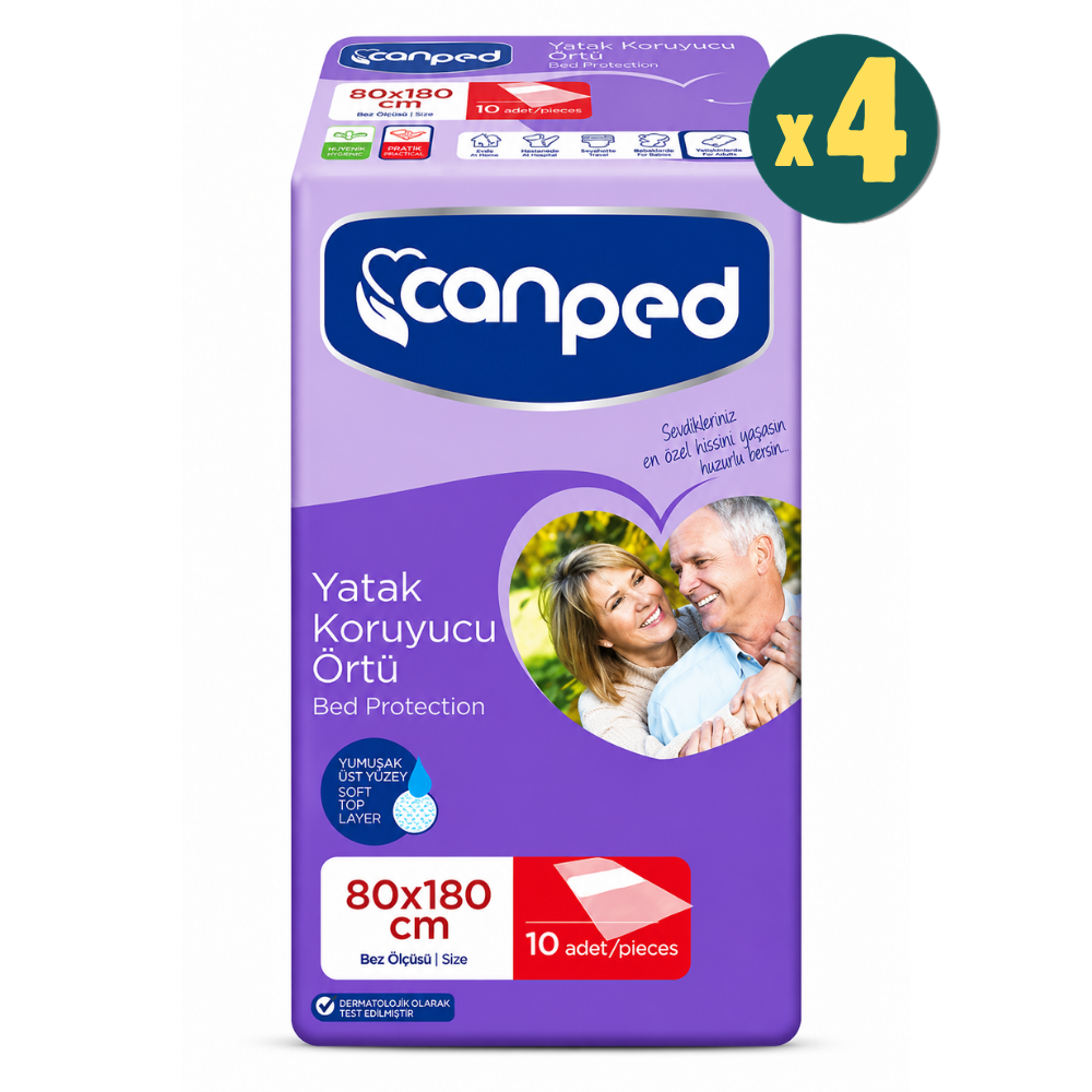 Canped Yatak Koruyucu 80x180 cm 10'lu 4 Adet Fiyatları - Modern Eczane