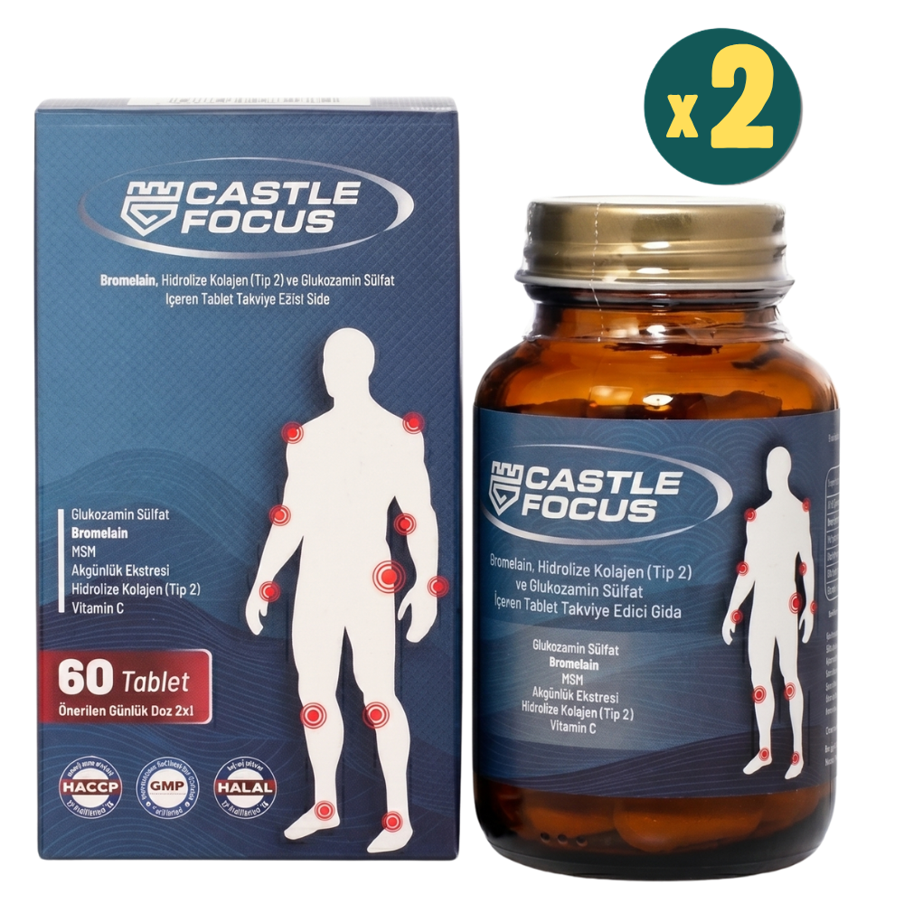 Castle Focus Glukozamin 60 Tablet 2 Adet Fiyatları - Modern Eczane