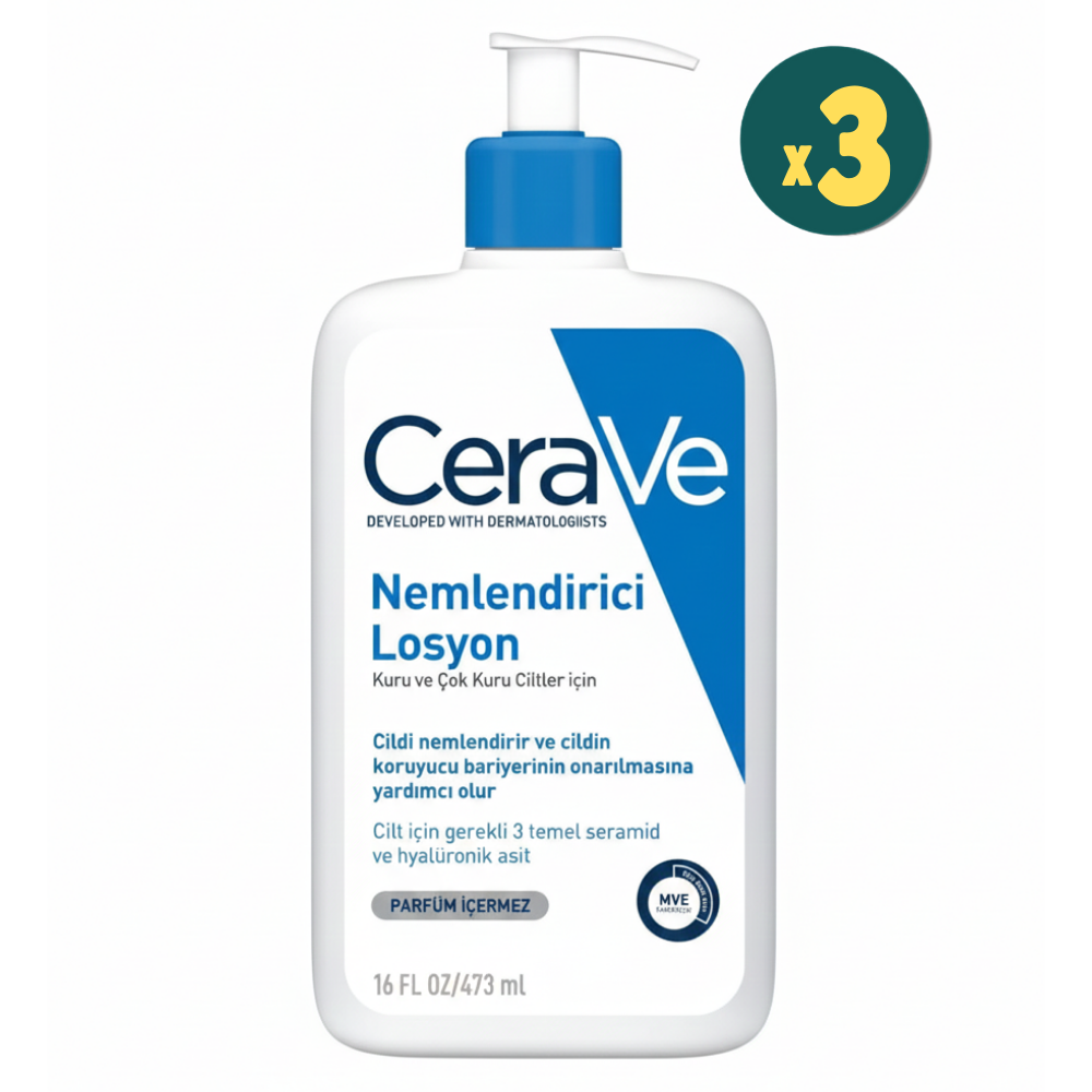 Cerave Nemlendirici Losyon 473 ml 3 Adet Fiyatları Modern Eczane