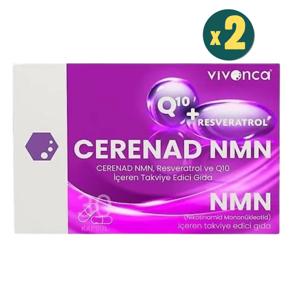 Cerenad NMN 30 Kapsül Resveratrol ve Koenzim Q10 2 Adet-  Modern Eczane