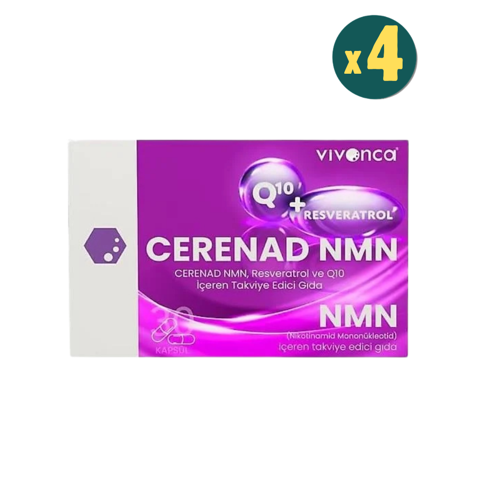 Cerenad NMN 30 Kapsül Resveratrol ve Koenzim Q10 4 Adet-  Modern Eczane