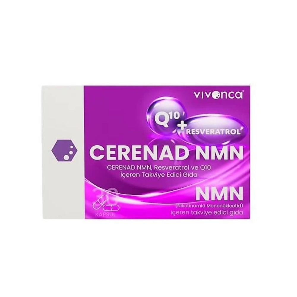 Cerenad NMN 30 Kapsül Resveratrol ve Koenzim Q10 -  Modern Eczane
