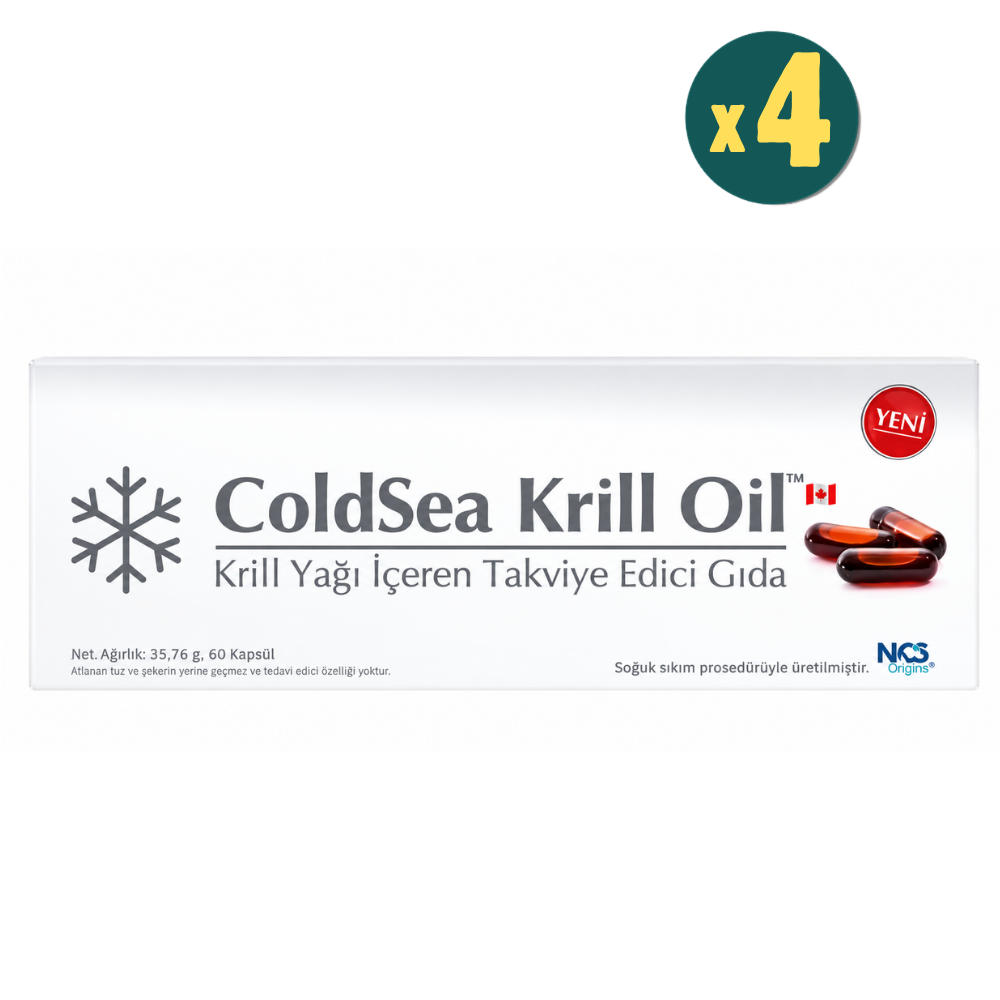 ColdSea Krill Oil Omega 3 60 Kapsül 4 Adet Fiyatları - Modern Eczane