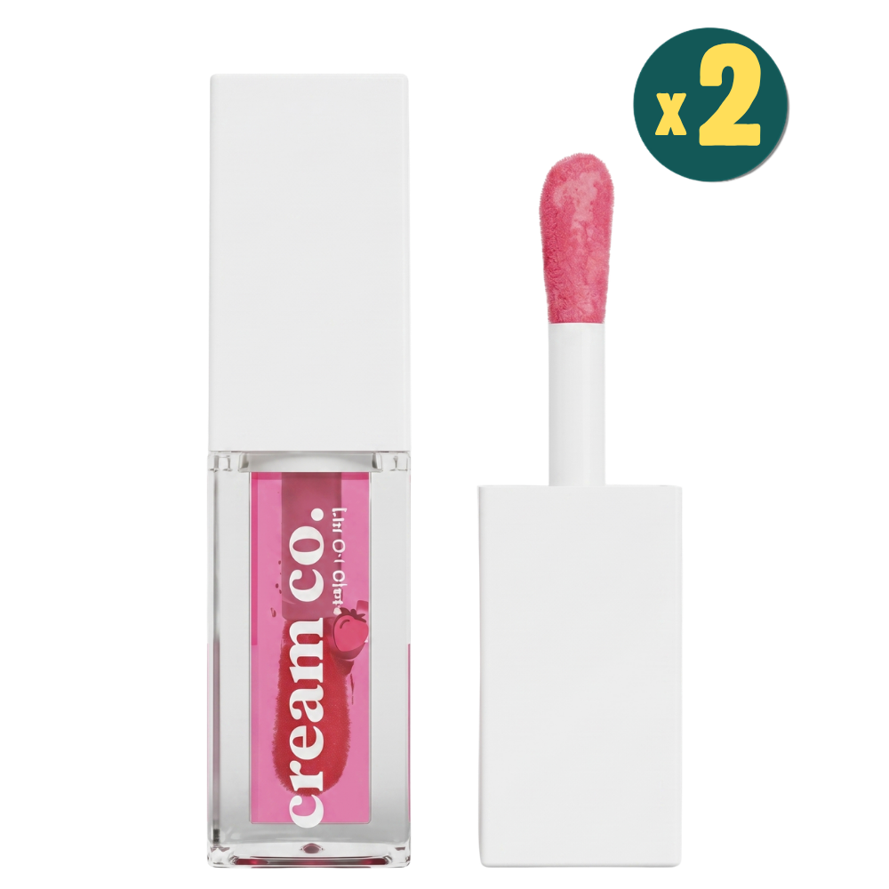 Cream Co. Lip Oil Gloss Raspberry Dudak Bakım Yağı 5 ml 2 Adet Fiyatları - Modern Eczane