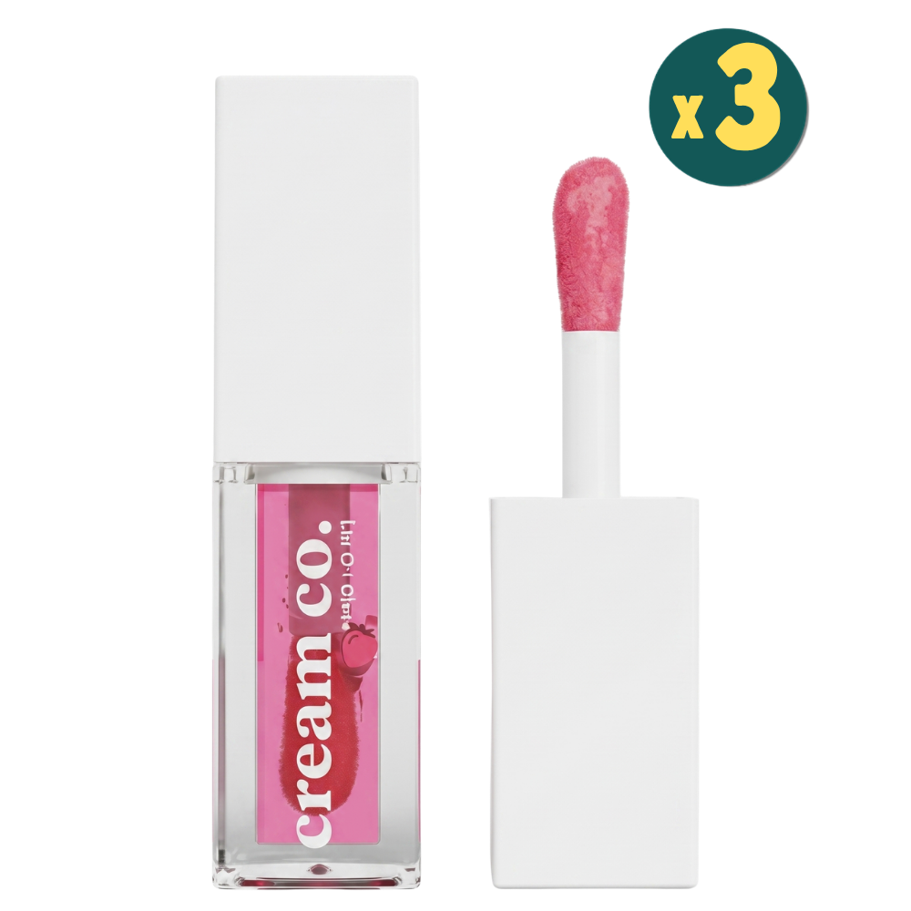 Cream Co. Lip Oil Gloss Raspberry Dudak Bakım Yağı 5 ml 3 Adet Fiyatları - Modern Eczane