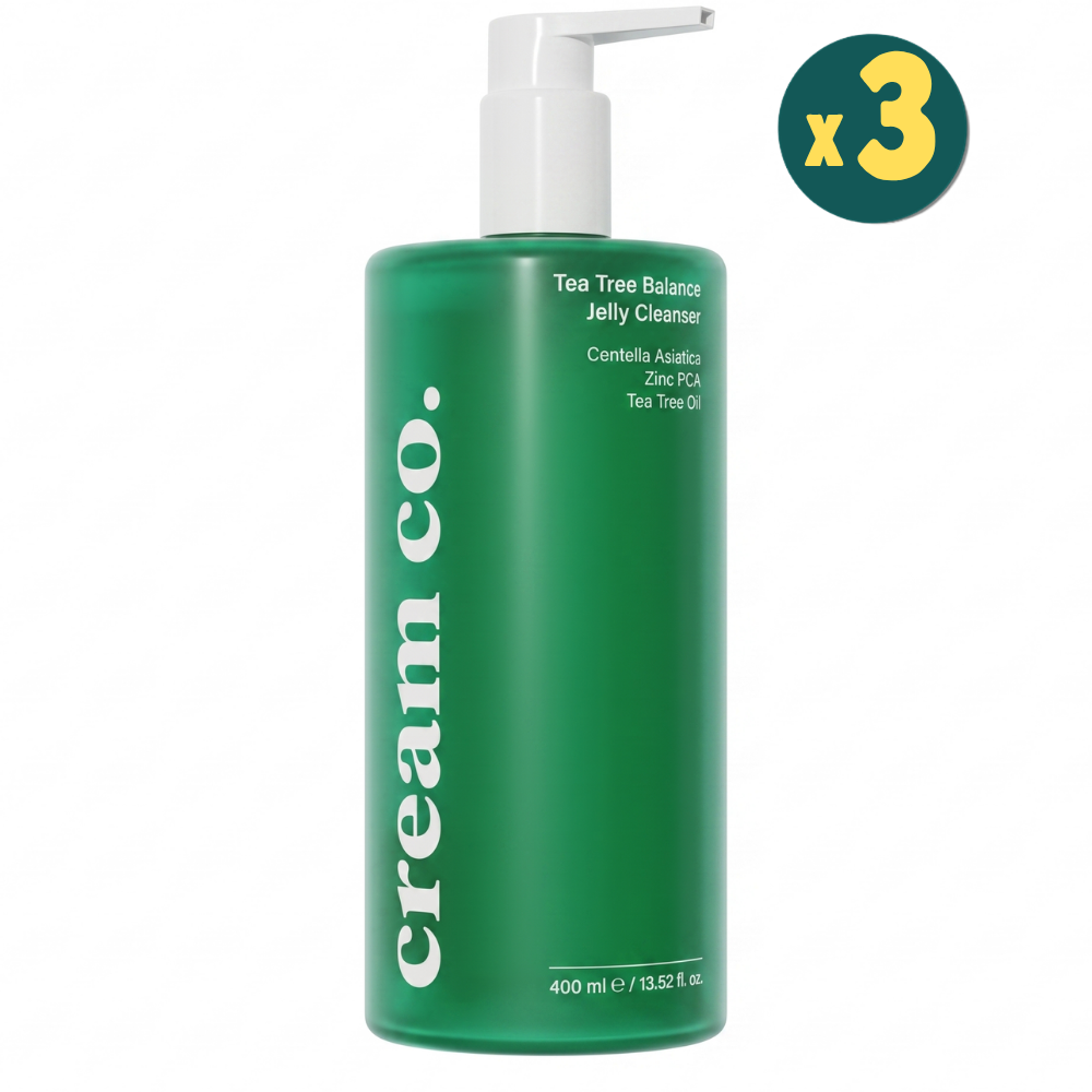 Cream Co. Tea Tree Balance Jelly Cleanser 400 ml 3 Adet Fiyatları - Modern Eczane