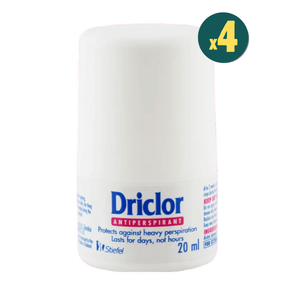 Driclor Roll-On Deodorant 20 ml 4 Adet Fiyatları - Modern Eczane